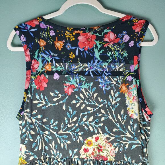 Johnny Was Womens Kashim Easy Fit Tank Floral Motif Dress Boho Size Large - Picture 7 of 10